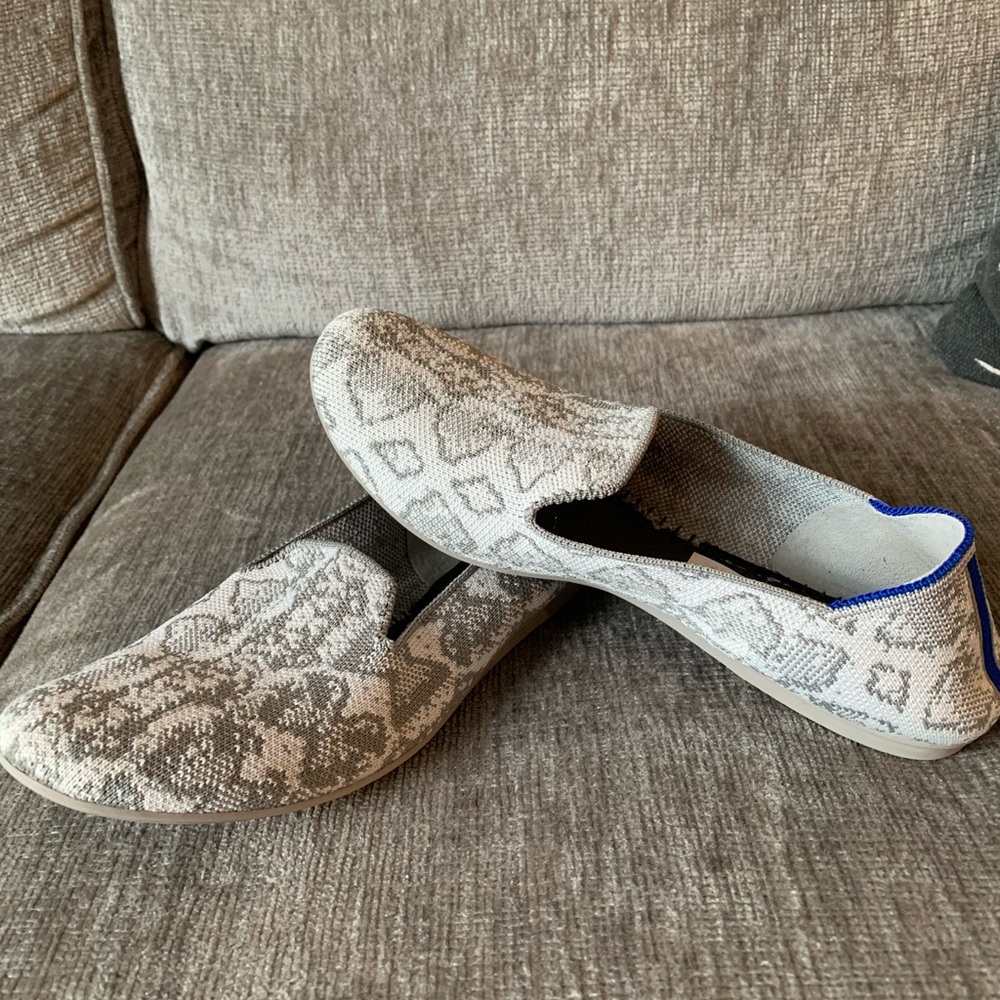 Rothy’s - the loafer - retired grey snake pattern